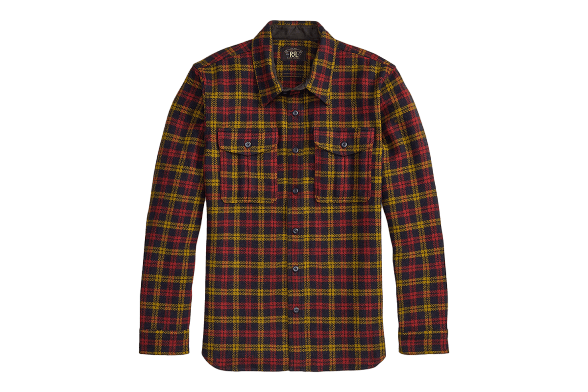 RRL Checked Wool Twill Workshirt