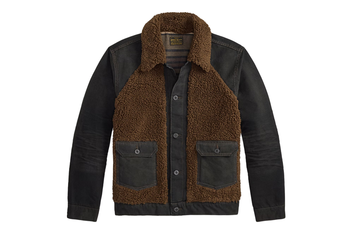 RRL Fleece-Paneled Canvas Jacket