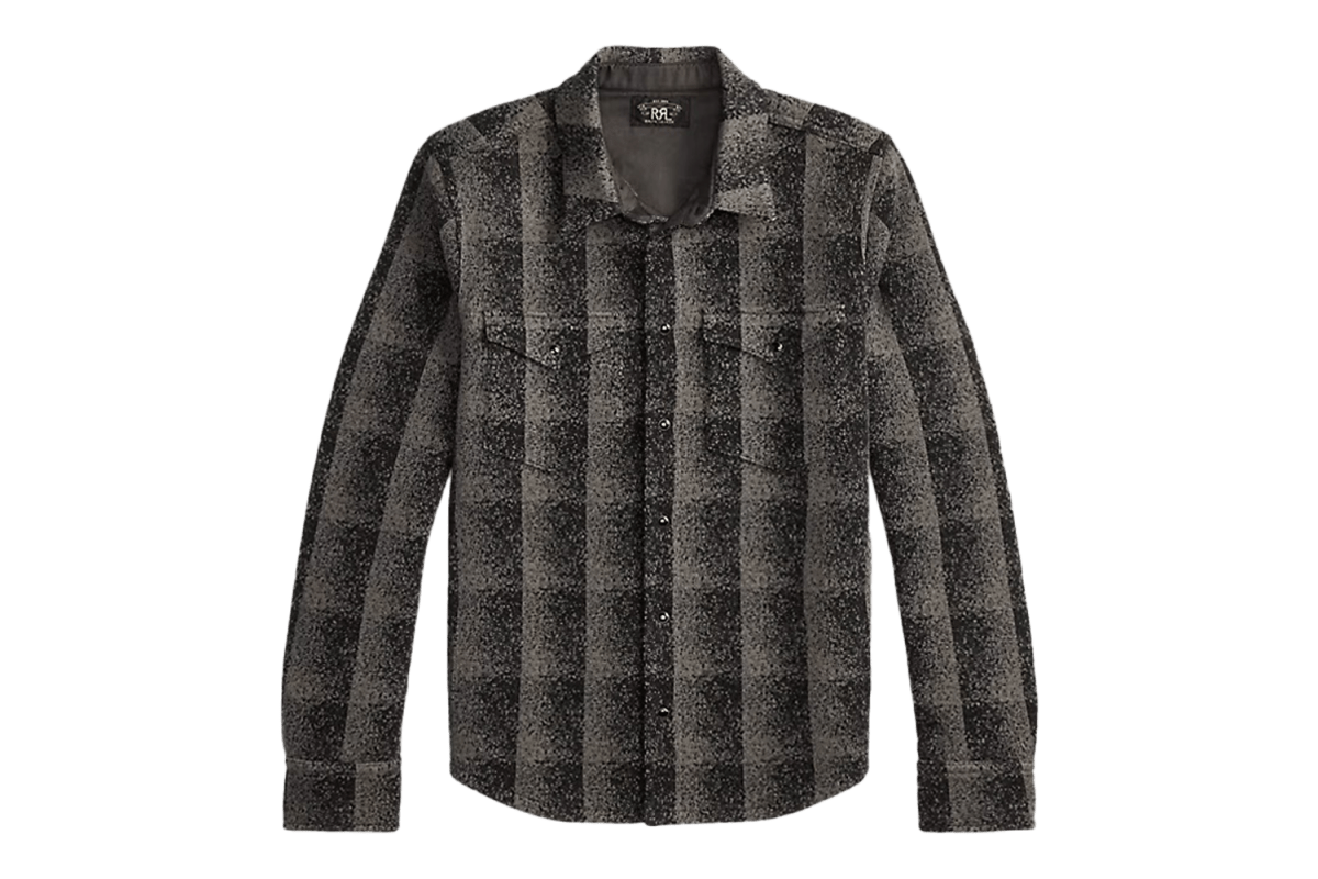 RRL Wool-Cashmere Western Overshirt Sweater