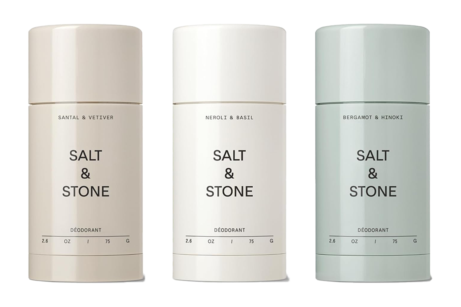 Salt & Stone Natural Deodorant Trio