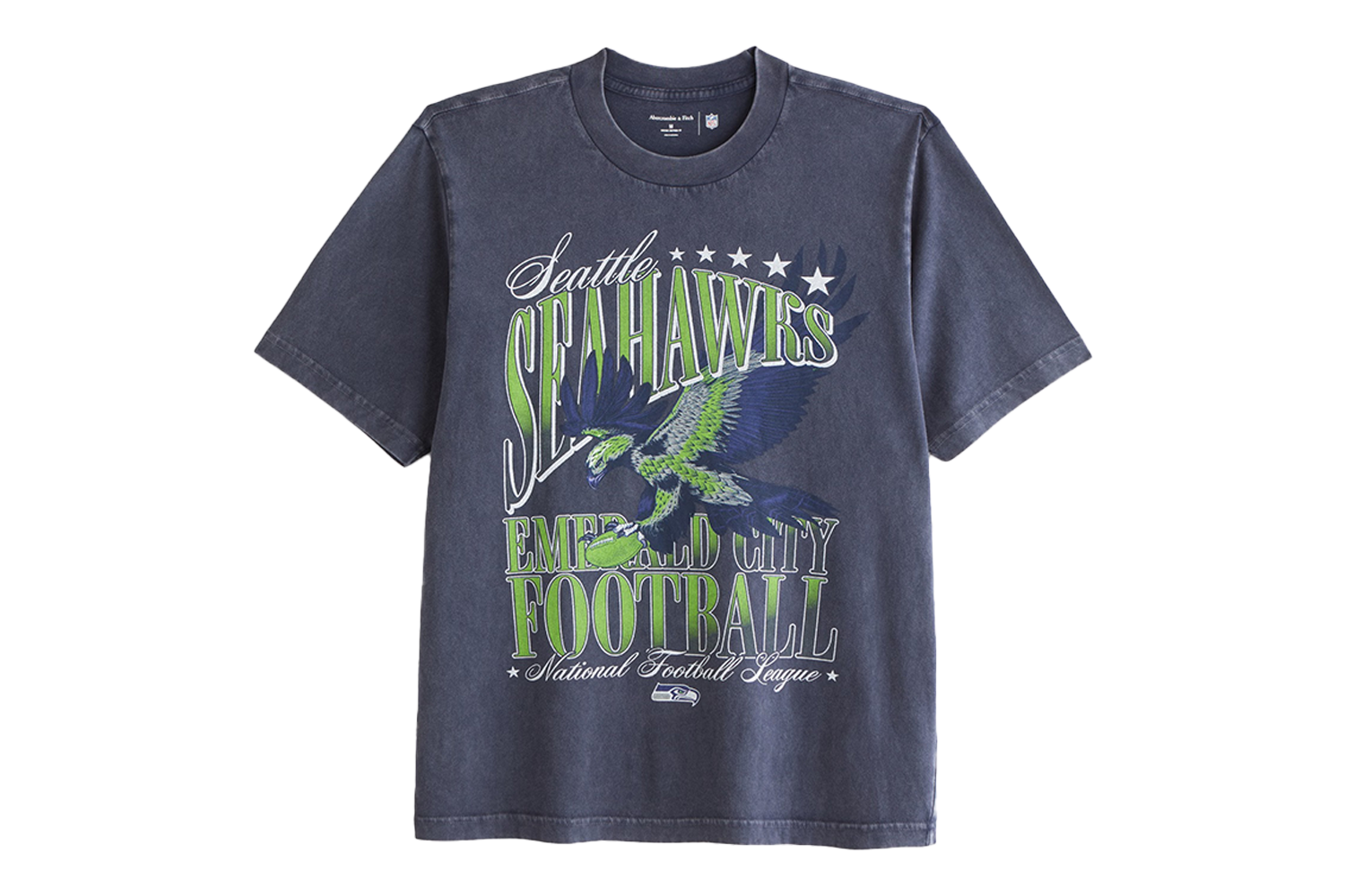 Abercrombie & Fitch Seattle Seahawks Vintage-Inspired Graphic Tee