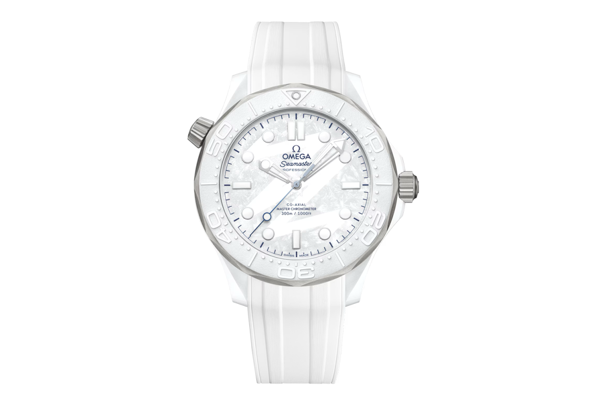 Omega Seamaster Diver 300M White Ceramic Milano Cortina 2026