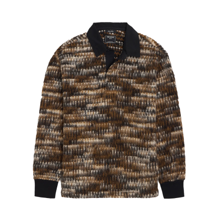 Todd Snyder Brushed Wool Rugby Polo on transparent background