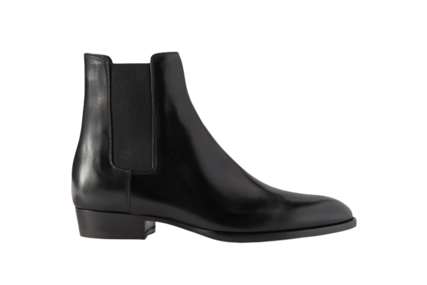Saint Luarent Wyatt Leather Chelsea Boots
