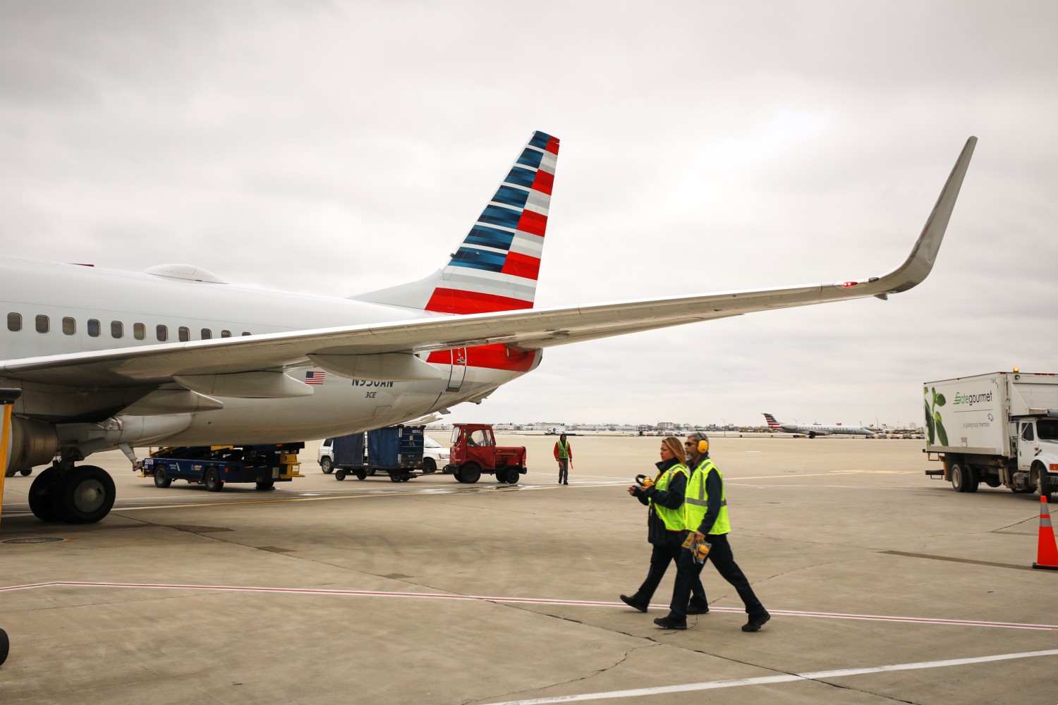 American Airlines plane on the tarmac