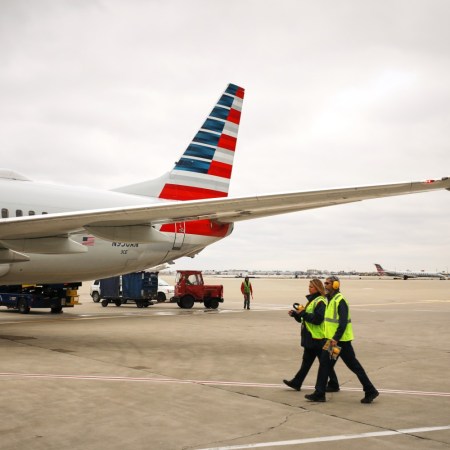 American Airlines plane on the tarmac