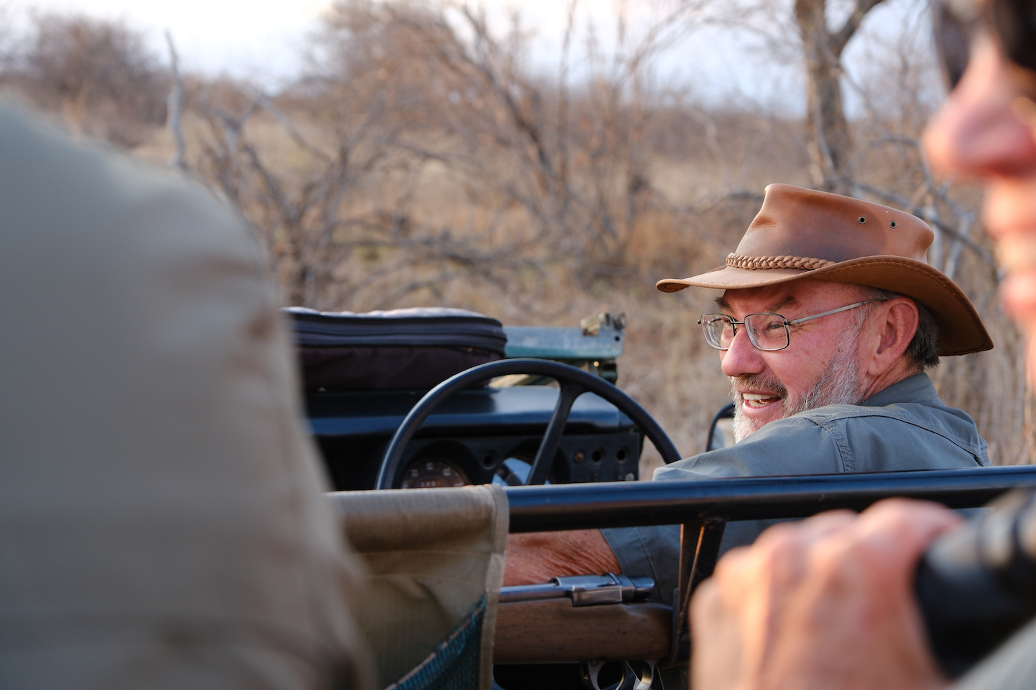 A profile shot of Gary Freeman, from Gary Freeman Safaris.