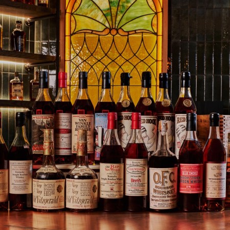 Bottles from the Great American Whiskey Collection.