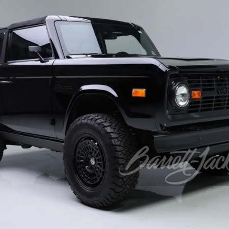 A black Ford Bronco