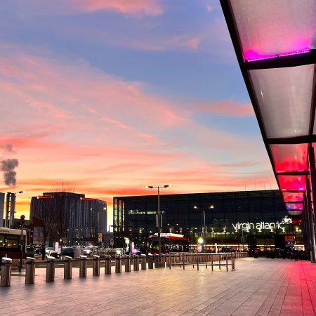 Outside Heathrow Airport