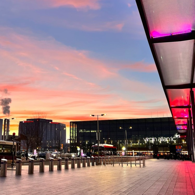 Outside Heathrow Airport