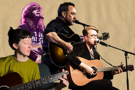 Musicians Jesse Welles, Dave Matthews, Hilary James and Jeremy Messersmith, all of whom have created protest songs speaking out against ICE