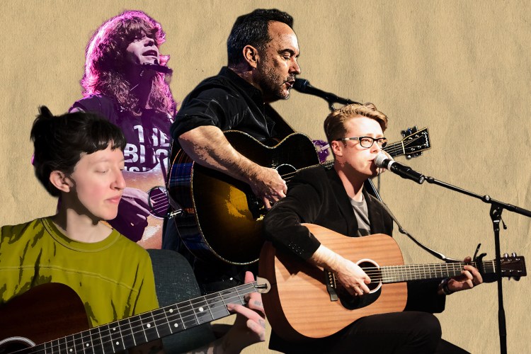 Musicians Jesse Welles, Dave Matthews, Hilary James and Jeremy Messersmith, all of whom have created protest songs speaking out against ICE