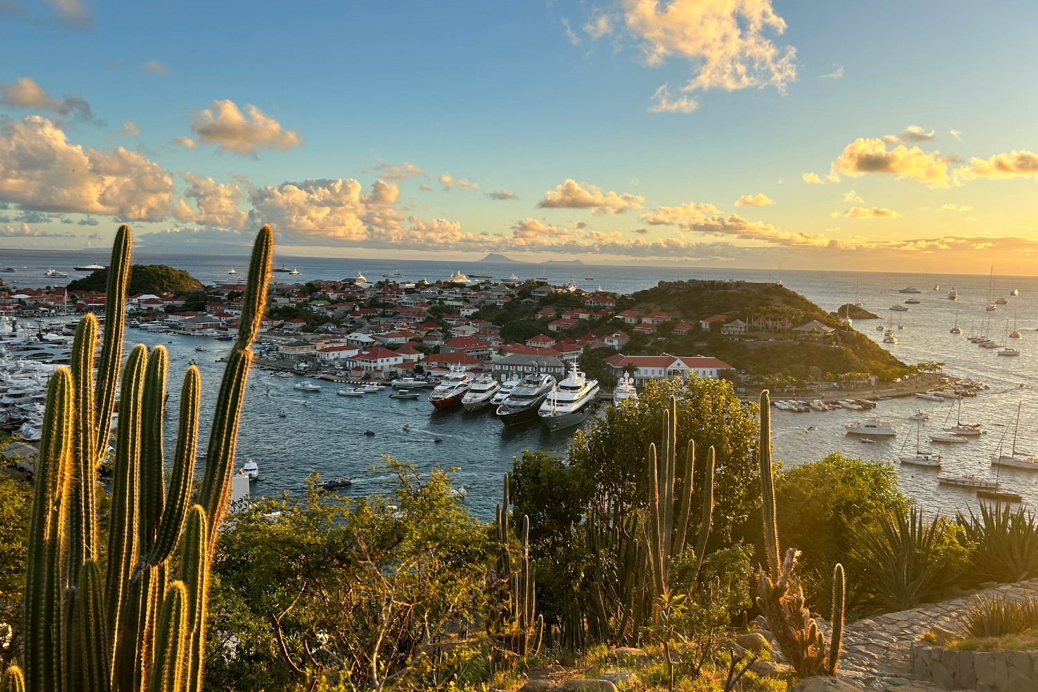 An idyllic view of St. Barth's