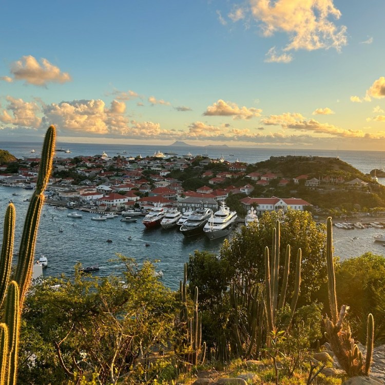 An idyllic view of St. Barth's