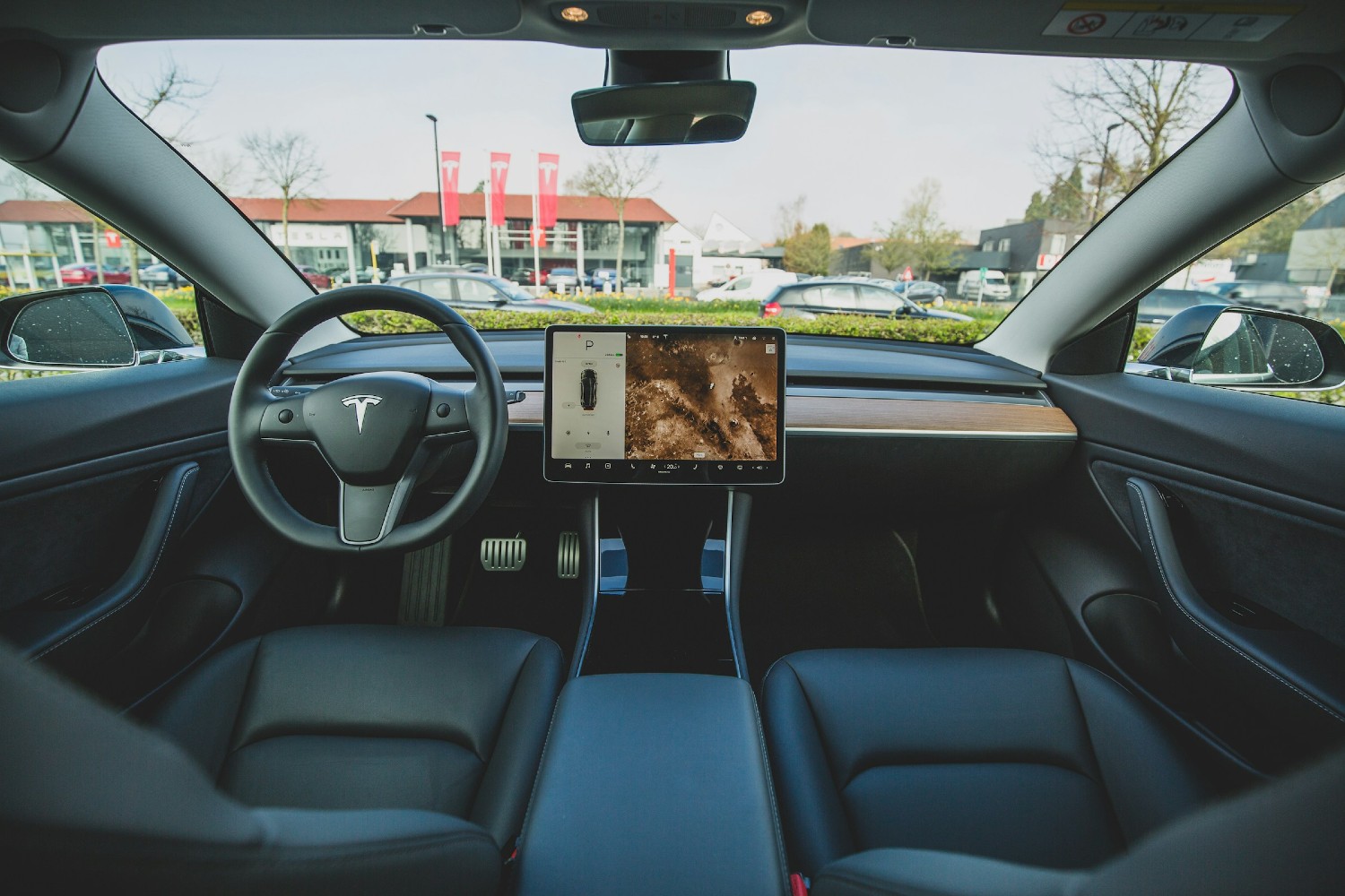 Tesla EV interior