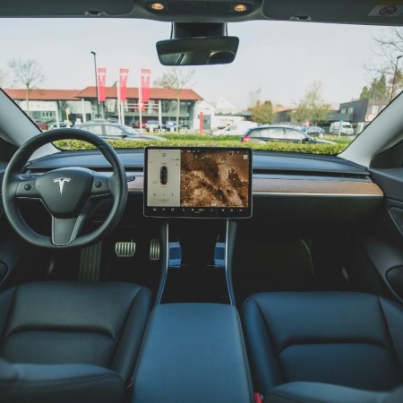 Tesla EV interior