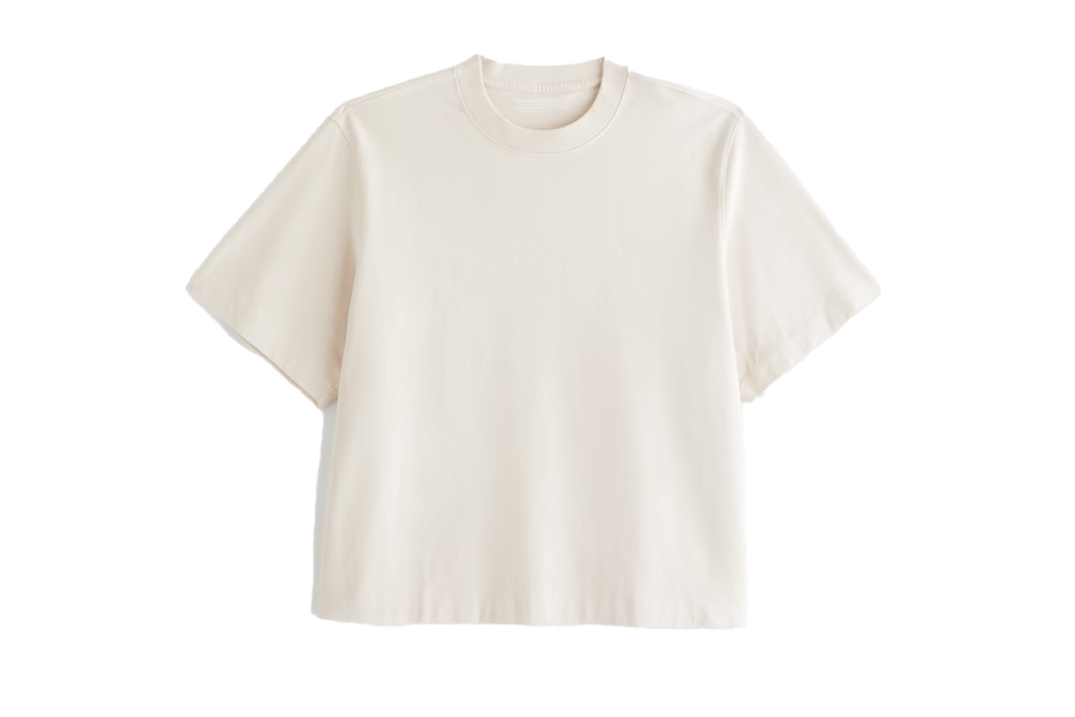 Abercrombie Premium Heavyweight Cropped Tee