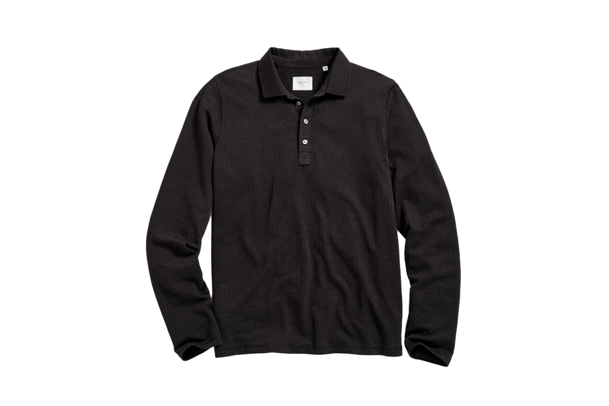 Billy Reid Herringbone Polo