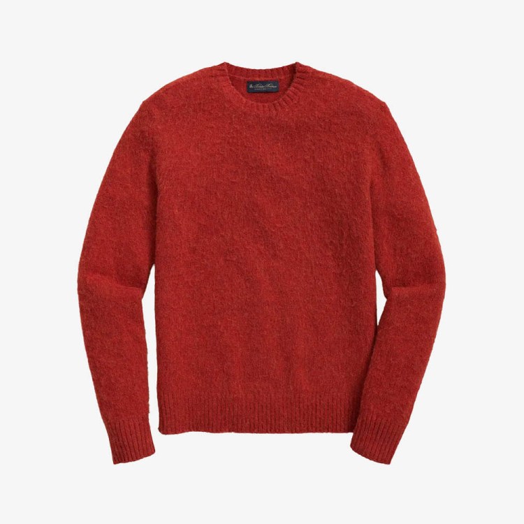 Brooks Brothers Brushed Wool Crewneck Sweater