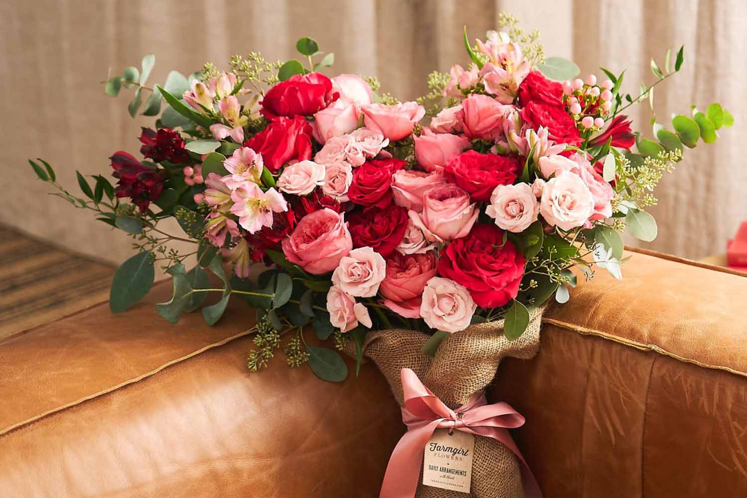A Valentine's Day bouquet from Farmgirl Flowers