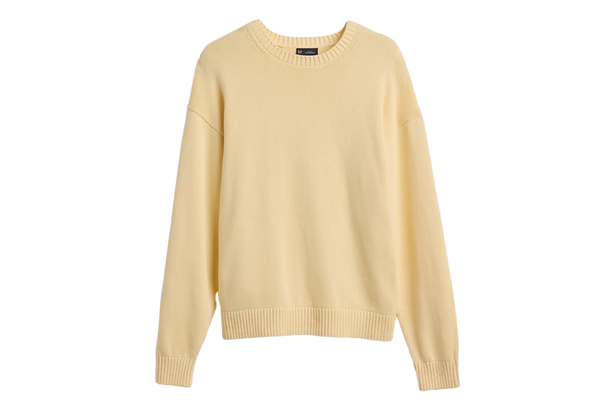 Gap Relaxed Crewneck Crop Sweater
