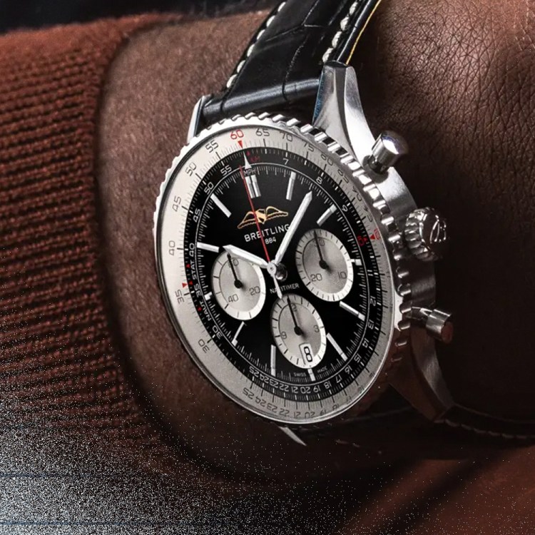 Breitling watch on a man's wrist