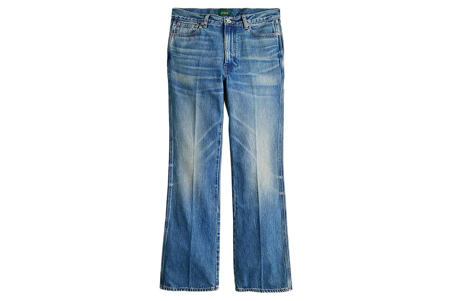 J.Crew Bootcut Creased Jean in Vintage Medium Wash