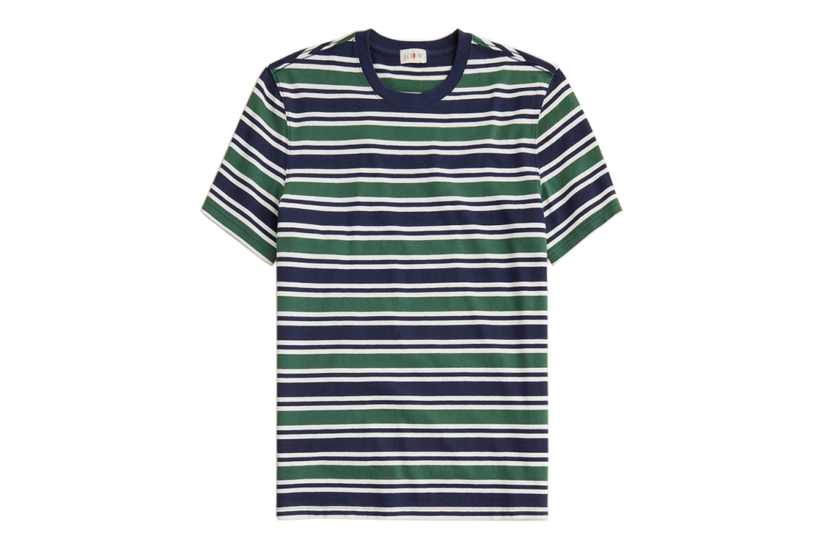 J.Crew Vintage-Wash Cotton T-Shirt in Stripe