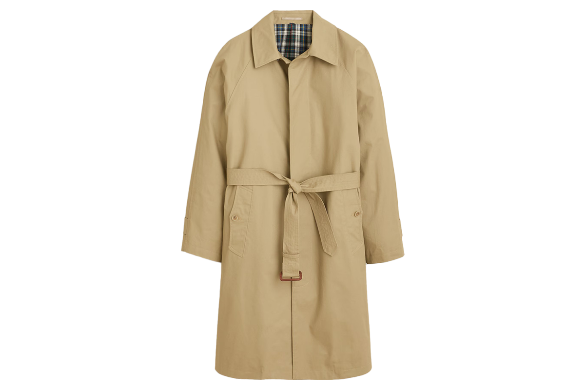 J.Crew Rivington Trench Coat in Water-Resistant Cotton