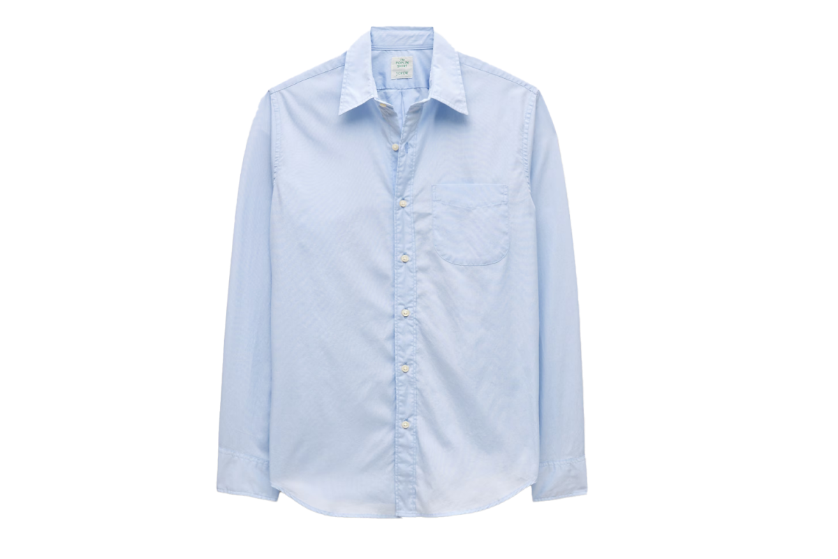 J.Crew Poplin Shirt with Point Collar