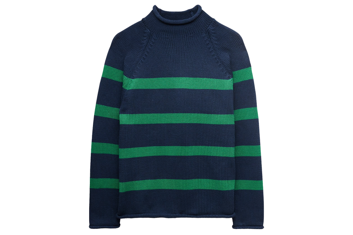 J.Crew 1988 Rollneck Sweater in Stripe