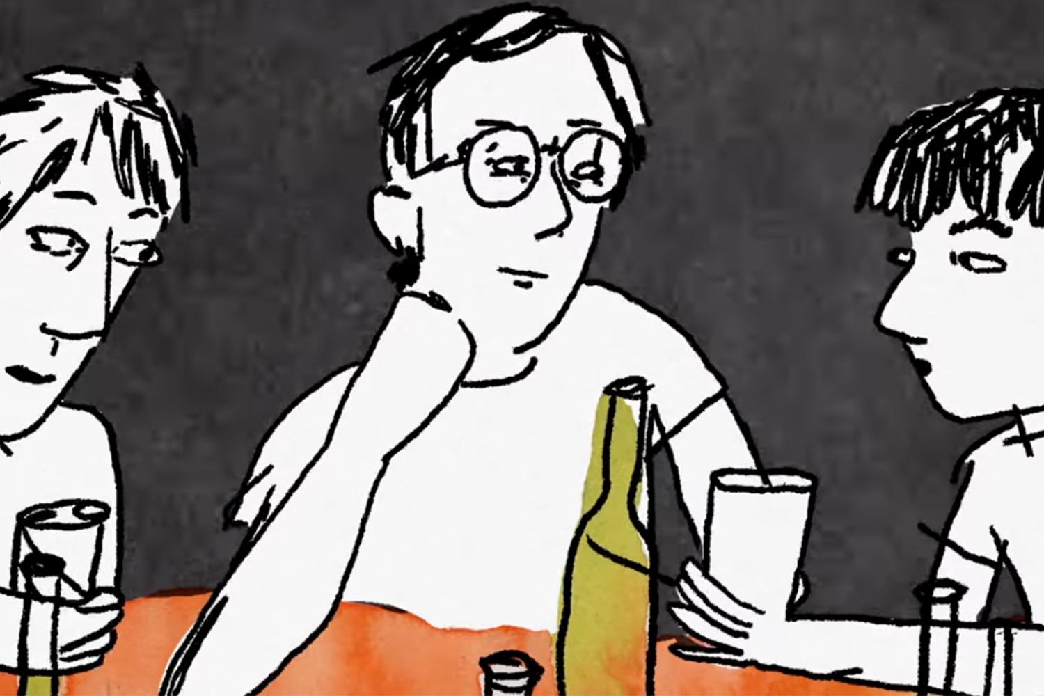 Joyce Manor in the "I Used to Go to This Bar" video