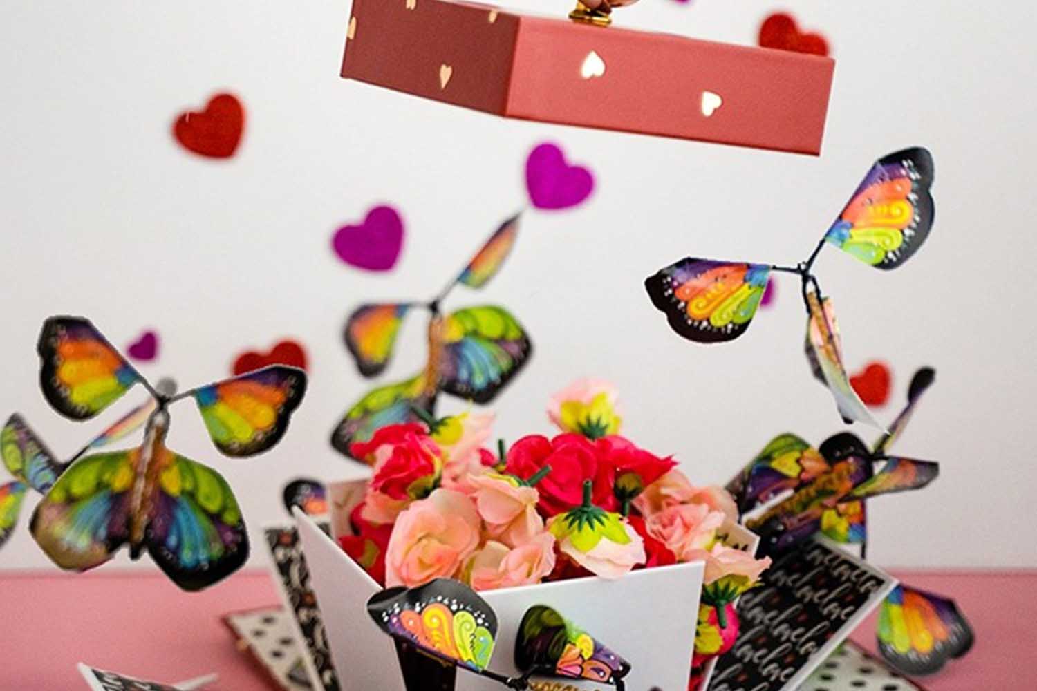 For the Unexpected: Love Explosion Cake Gift Box