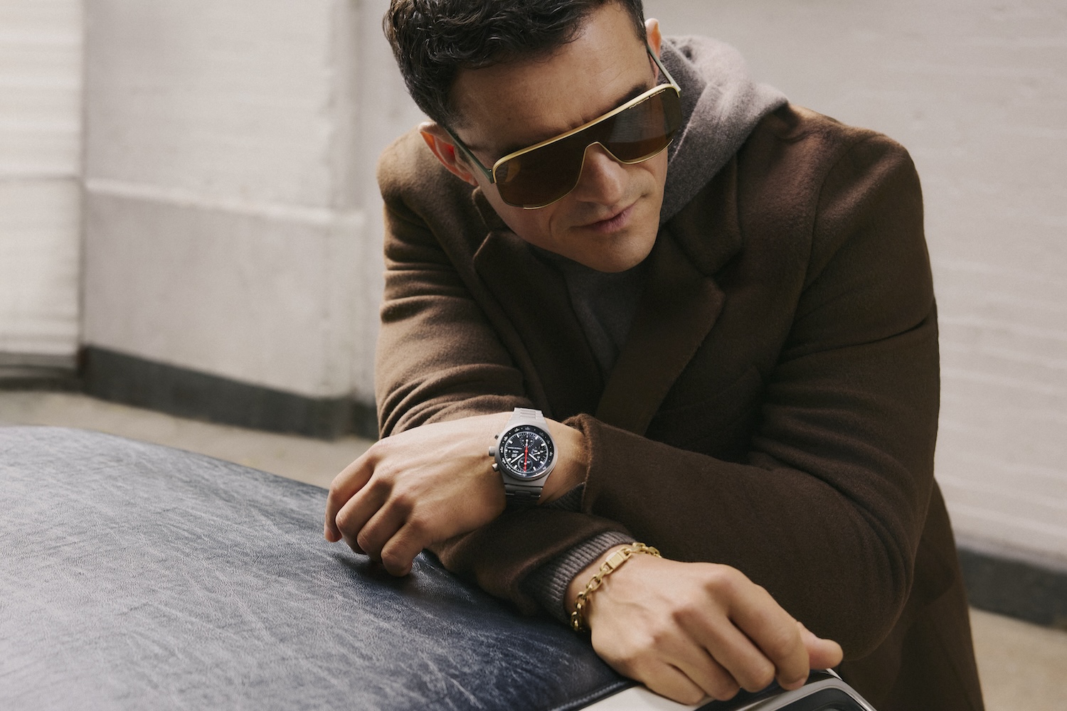Orlando Bloom in Porsche Designs Sunglasses