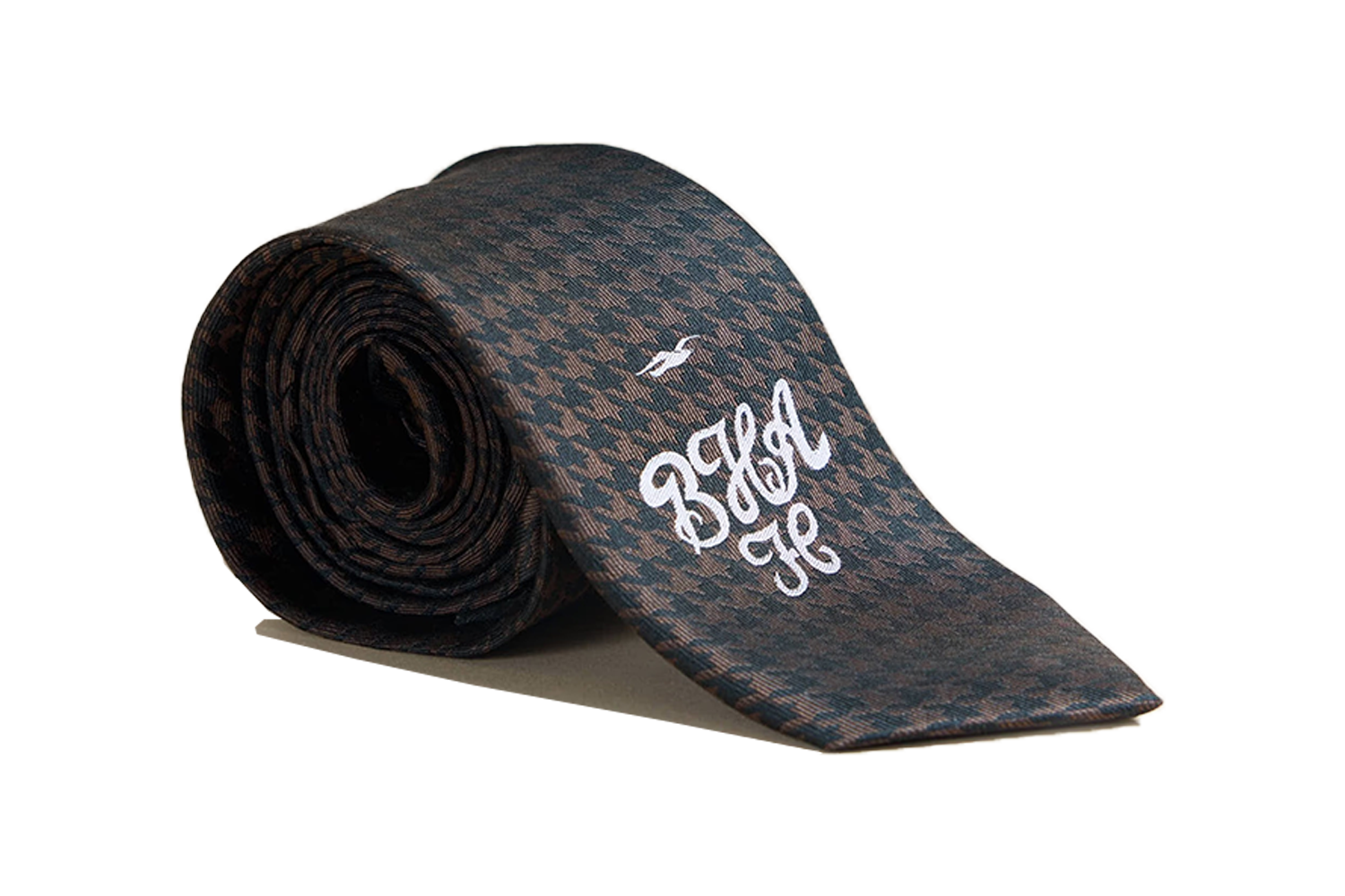 Brighton & Hove Albion F.C. x Percival Houndstooth Jacquard Silk Tie