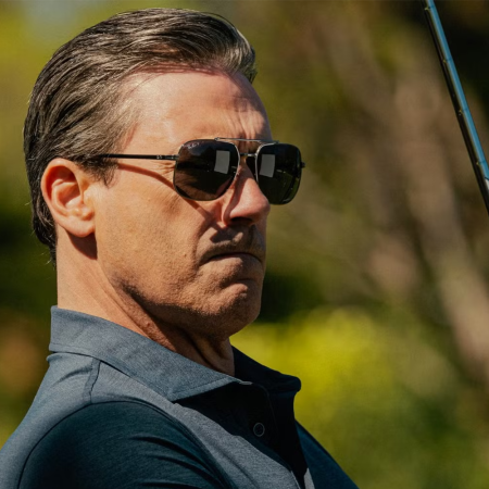 lifestyle image of Jon Hamm in Landman via Paramount+