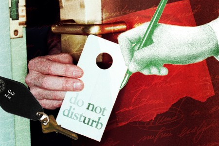 A do not disturb sign.