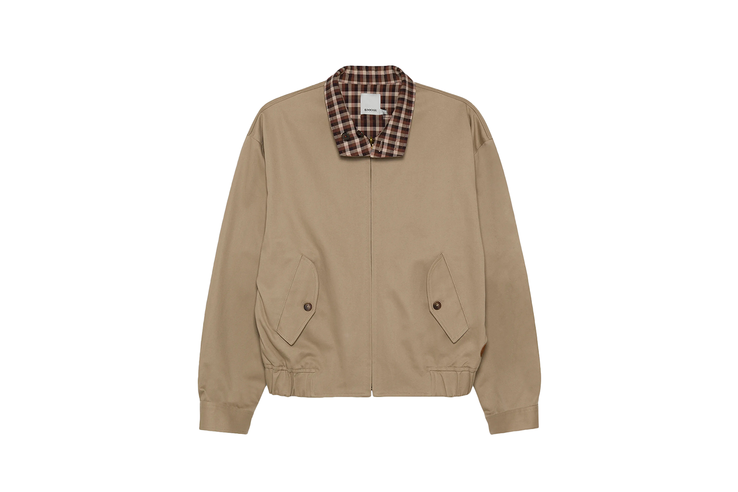 Simkhai Harrington Cotton Check-Lined Jacket