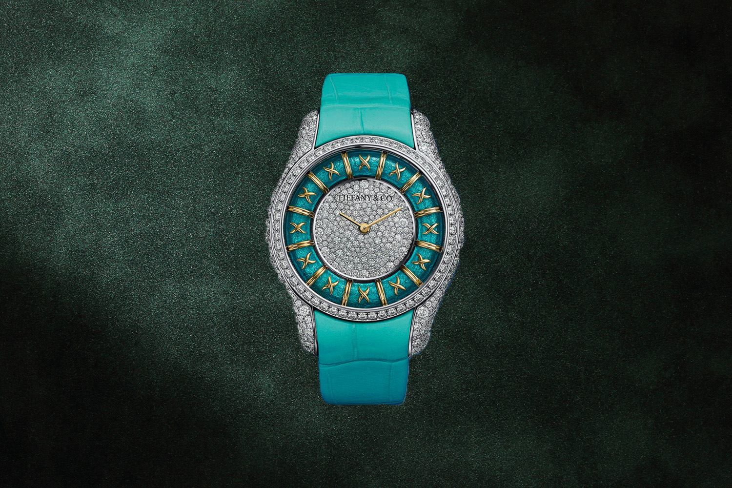 Tiffany & Co. Enamel Diamond Watch
