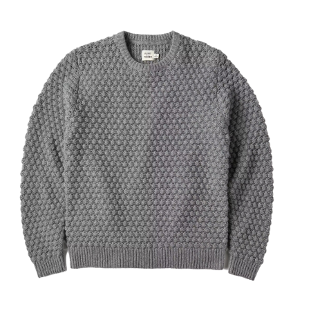 Flint and Tinder Wool Fisherman Sweater on transparent background