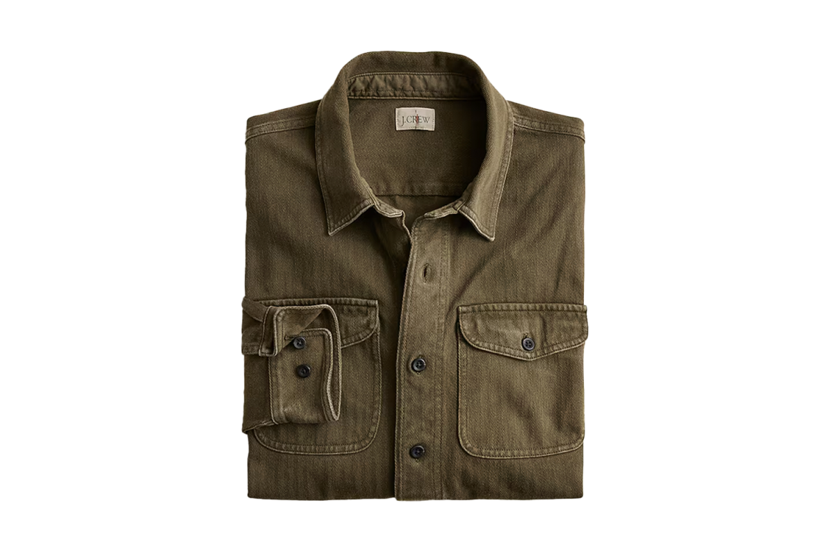 J.Crew Herringbone Work Shirt
