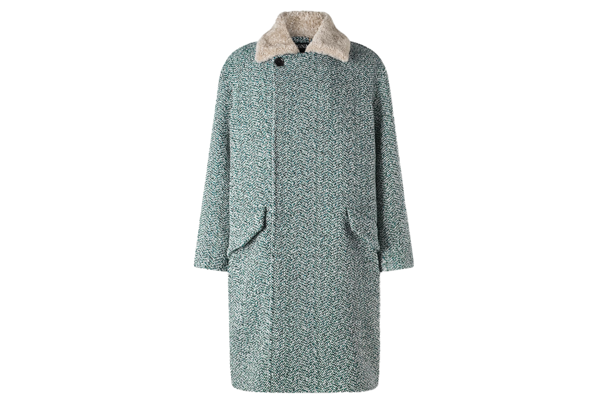 Zegna Double-Breasted Tweed Coat