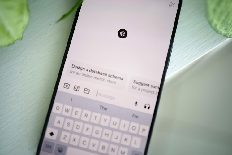 AI app prompt on smartphone