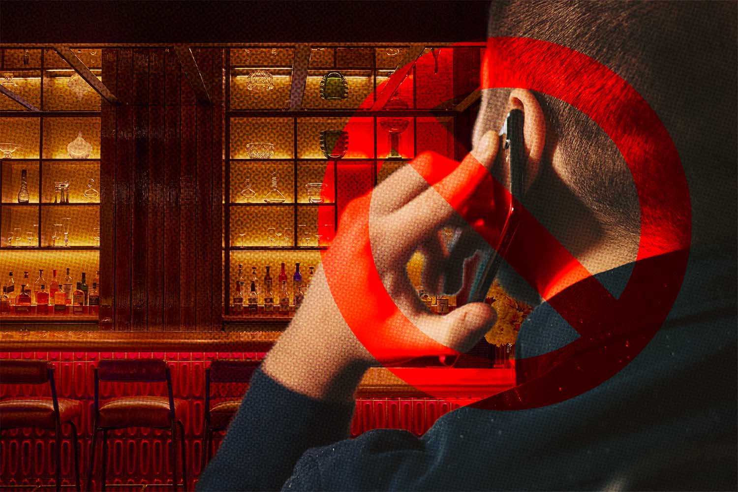 A bar that bans phones