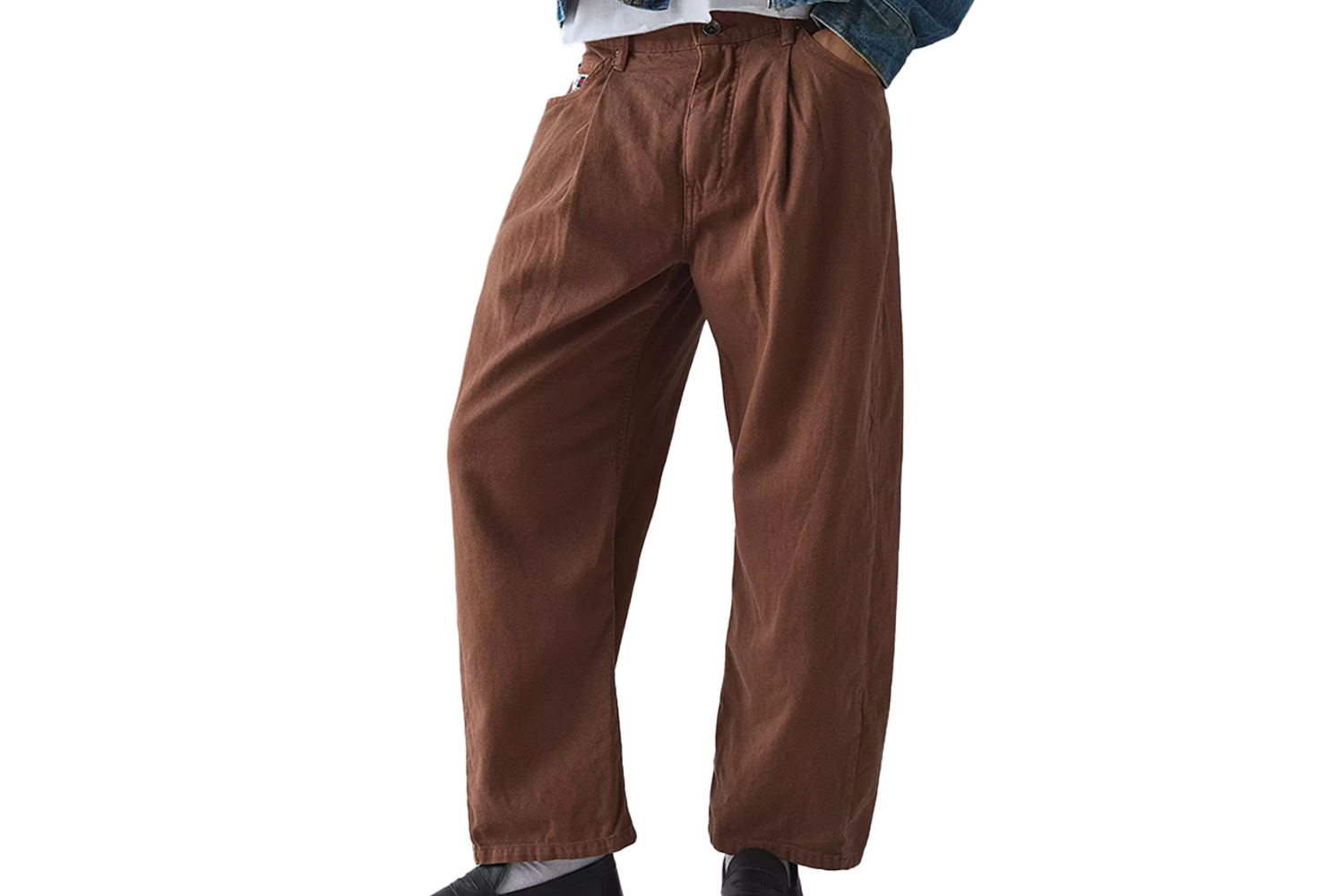 BDG Twill 5-Pocket Pleated Dad Chino