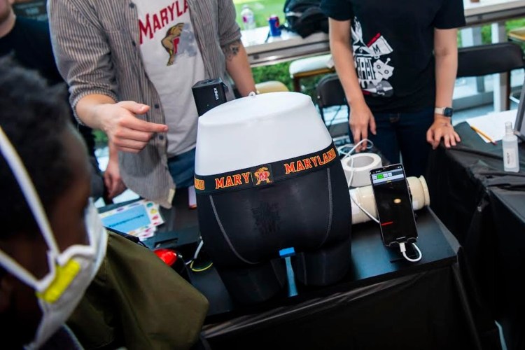 A prototype for the fart-tracking Smart Underwear device from scientists at the University of Maryland