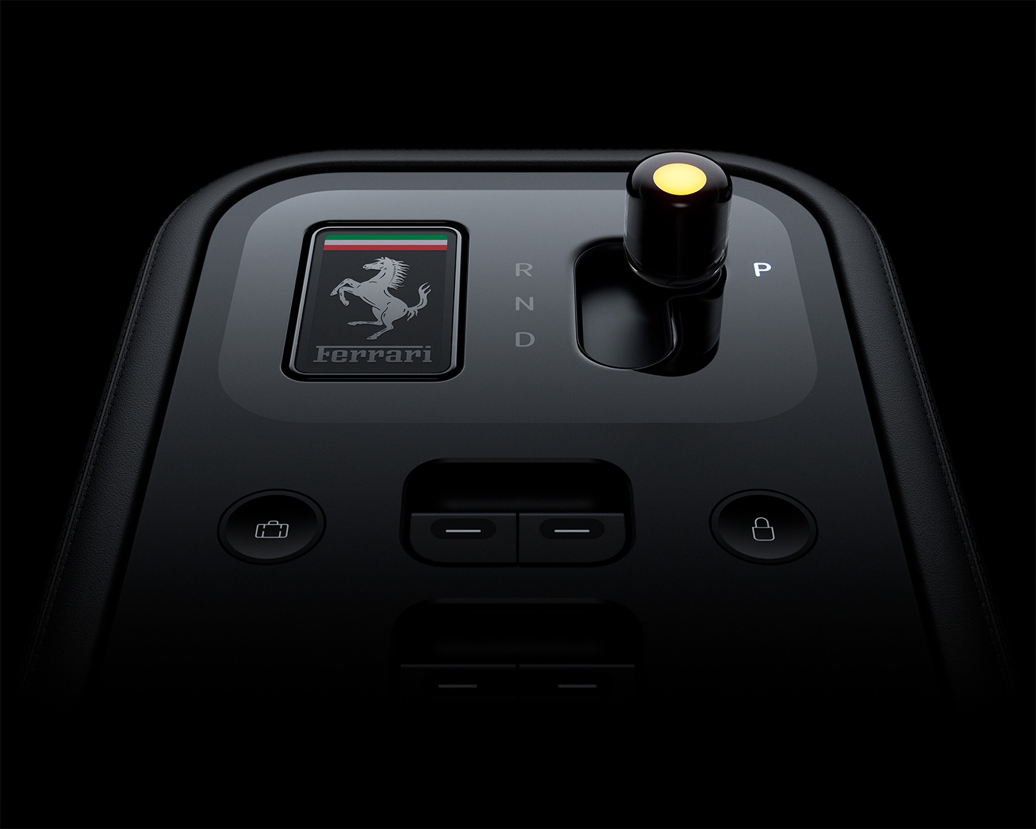 The shifter in the Ferrari Luce EV