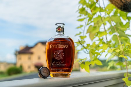 Four Roses bourbon bottle