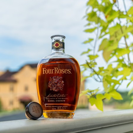 Four Roses bourbon bottle